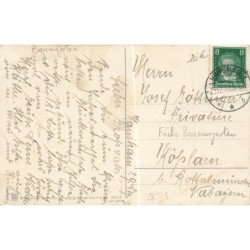 n°28551 - Baumgarten - Prosit Neujahr - Jeune fille à califourchon sur une bouteille de champagne humanisée