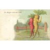 n°28552 - Illustrateur H. Schmidt - Im Aargäu sind zwei Liebi - Couple de carottes humanisées se promenant