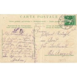 n°28553 - Carte Gaufrée - Suisse - Eine Taufe im Rubliland - Procession pour un baptême de carottes humanisées