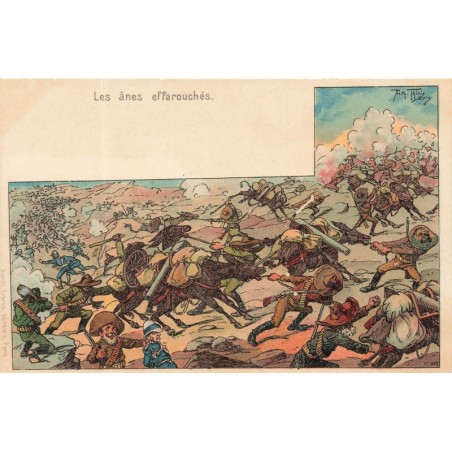 n°28559 - Illustrateur Arthur Thiele - Les ânes effarouchés - Guerre des Boers - Afrique du Sud