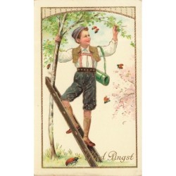 n°28565 - Carte Gaufrée -...