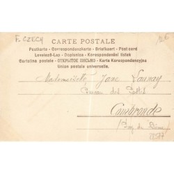 n°28577 - Fantaisie - Illustrateur F. Czech - Ange regardant une jeune fée se recoiffant