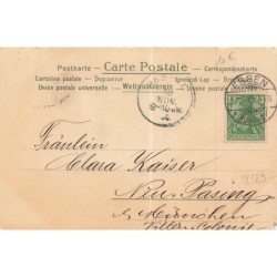 n°28589 - Carte avec Paillettes - Clapsaddle - Deux fées et un ange au milieu de roses