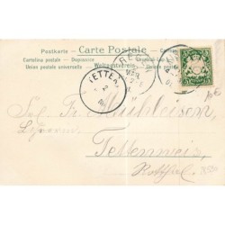 n°28590 - Carte avec Paillettes - Clapsaddle - Deux Anges réparant des lignes électriques