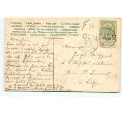 n°13448 - Carte Gaufrée - Enfants jouant avec un bateau au bord de l'eau