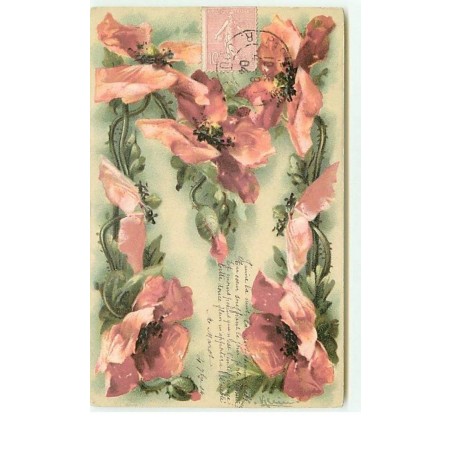 n°13451 - Klein - Alphabet - Lettre M - Coquelicots