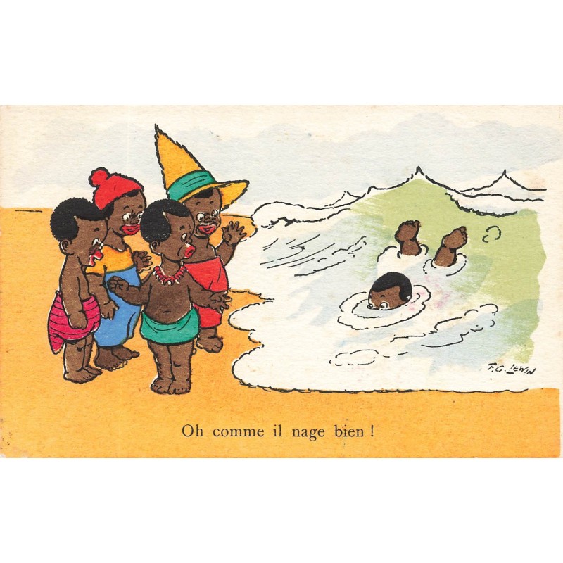 n°28613 - Illustrateur F.G. Lewin - Oh comme il nage bien !