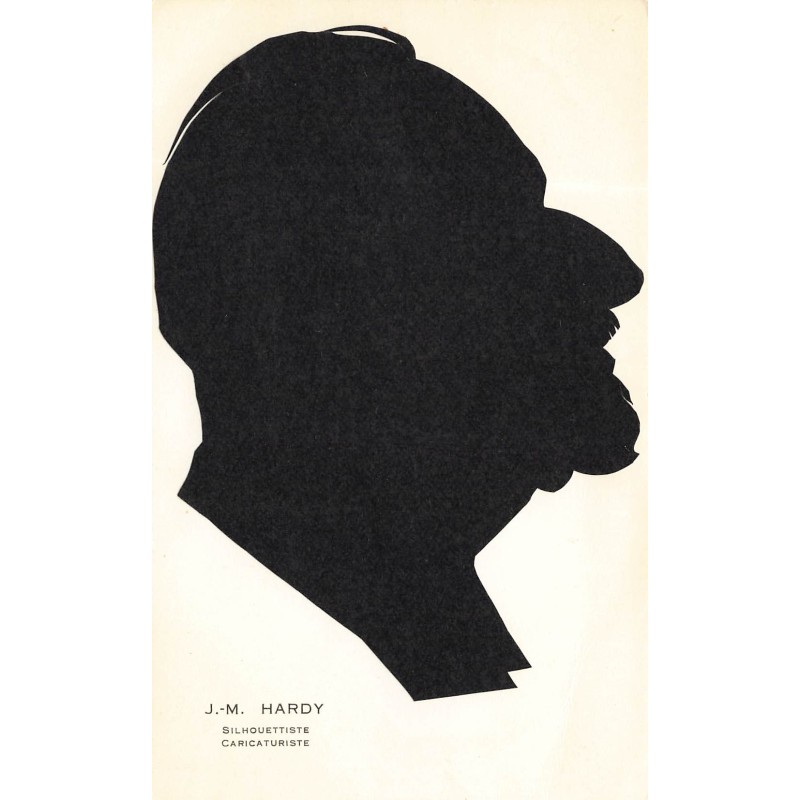 n°28617 - Silhouette - J.-M. Hardy Silhouettiste Caricaturiste - Homme de profil