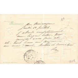 n°28618 - Carte Gaufrée - Fantaisie - Nain peignant un tableau