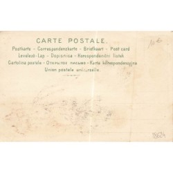 n°28624 - Pâques - Art Nouveau - Lièvres avec des oeufs sous une cloche