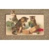 n°28650 - Animaux - Serie 1350 - Chats préparant leurs valises