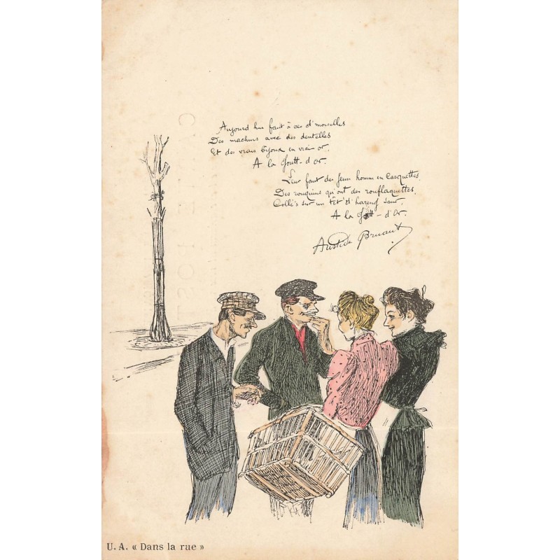 n°28653 - Illustrateur Steilen - Dans la rue par Aristide Bruant