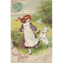 n°28665 - Carte Gaufrée -...