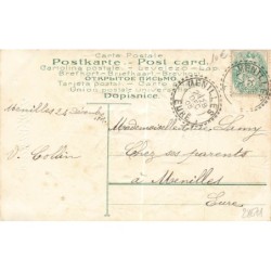 n°28671 - Carte Gaufrée - Joyeux Noël - Anges disposant des cadeaux autour d'un sapin