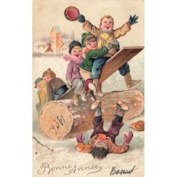 n°28683 - Carte Gaufrée -...