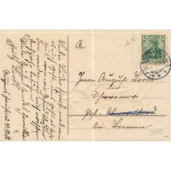 n°28719 - Carte Gaufrée - Prosit Neujahr - Jeune garçon buvant un verre, jeune fille lui offrant des gateaux