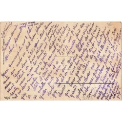 n°28723 - Heureux Noël - Garçons portant un sapin avec une luge - Carte avec paillettes