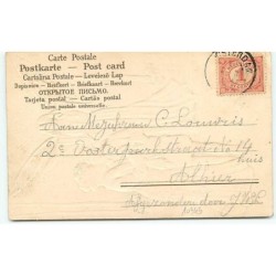 n°10343 - Carte Fantaisie Gaufrée - Gelukkig Nieuw Jaar - Ange Gardien et couple