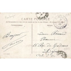 n°28735 - Illustrateur Boulanger - Conte de Noël - Chats s'approchant d'une maison dans la forêt