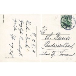 n°28746 - Fantaisie - Ein verwundeter Held - Fillette câlinant un chien