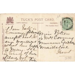 n°28749 - Fantaisie - Who says is - Garçon noir écrivant sur une balustrade