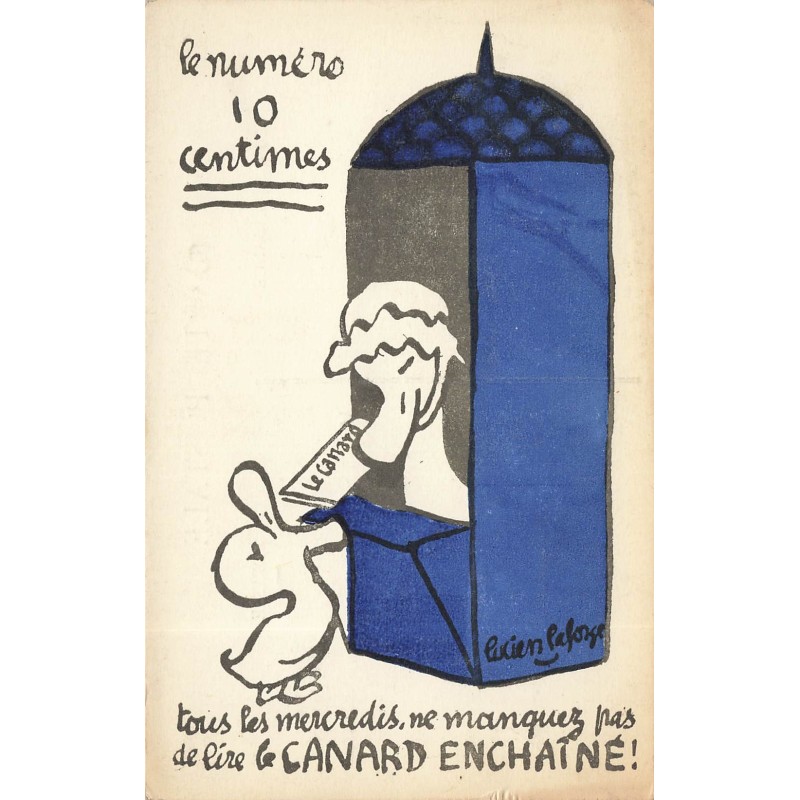 n°28756 - Lucien Laforge - Le numéro 10 centimes Canard Enchaîné - Tous les mercredis ne manquez pas