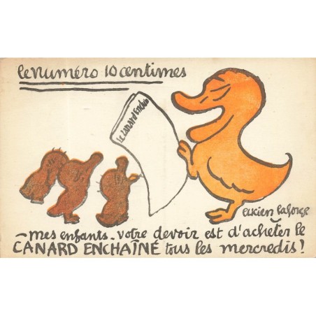 n°28758 - Lucien Laforge - Le numéro 10 centimes Canard Enchaîné - Mes enfants votre devoir...