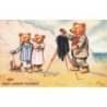 n°28763 - Illustrateur Ellam - Teddy Looking Pleaseant - Ours photographiant un couple d'ours