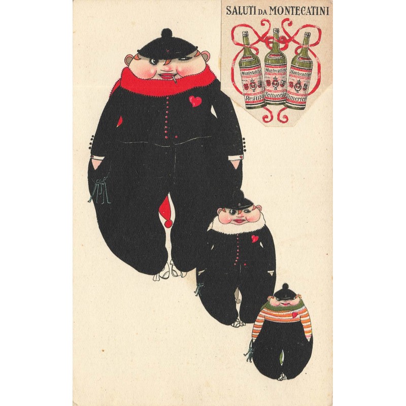 n°28773 - Publicité - Saluti da Montecatini - Oeufs en poupées russes