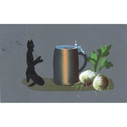 n°28786 - Carte peint à la...