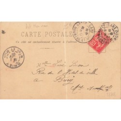 n°28808 - Illustrateur - Gui - Art Nouveau - Cyclamen - Profil de femme