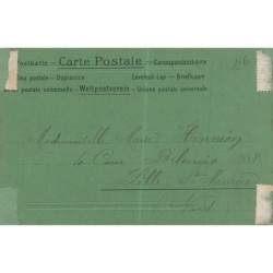 n°28811 - Fantaisie - Portrait d'une femme aux cheveux longs et portant des marguerites dans les cheveux - Art Nouveau