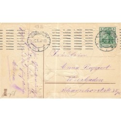 n°28820 - Carte Gaufrée - Nouvel An - Fillettes embêtant un cochon dormant sous un champignon