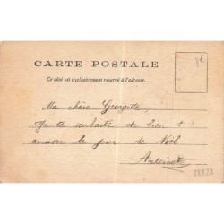 n°28828 - Louis Bailly - Souvenir de Noël - Enfants déguisés passant près d'un sapin dépouillé