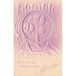 n°28829 - Carte Gaufrée -...