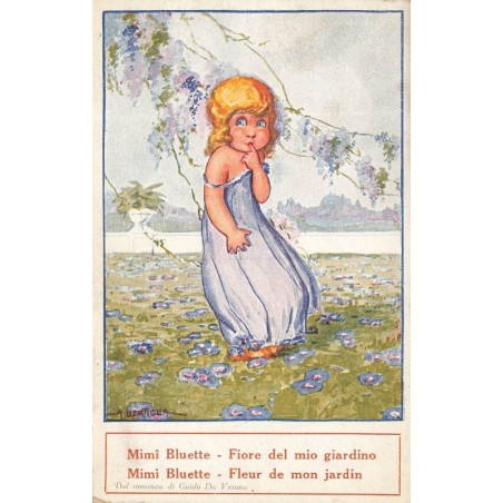 n°28846 - Illustrateur A. Bertiglia - Mimi Bluette -Fleur de mon jardin
