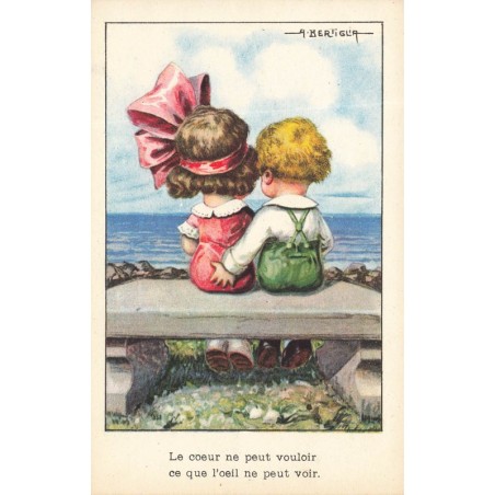 n°28847 - Illustrateur A. Bertiglia - Le coeur ne peut vouloir ce que l'oeil ne peut voir