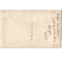 n°13506 - Carte Brodée - Papillon et Drapeaux