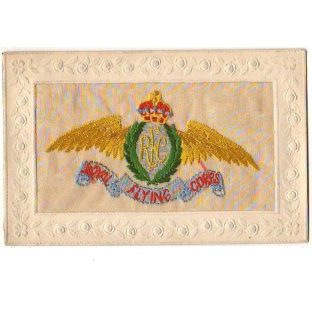 n°13507 - Carte Brodée - Royal Flying Corps