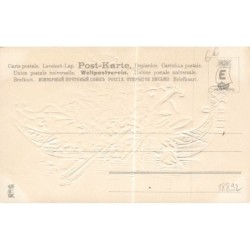 n°28892 - Carte Gaufrée - MSIB 230 - Une gondole remplie de brins de muguet