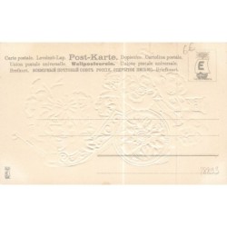 n°28893 - Carte Gaufrée - MSIB 230 - Canon décoré de coquelicots