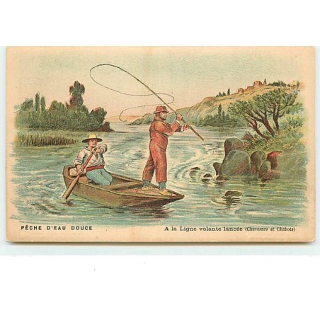 n°13519 - Pêche d'Eau Douce - A la Ligne volante lancée (Chevesnes et Chabots)