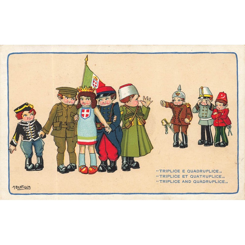 n°28905 - Illustrateur - A. Bertiglia - Triplice et Quatruplice