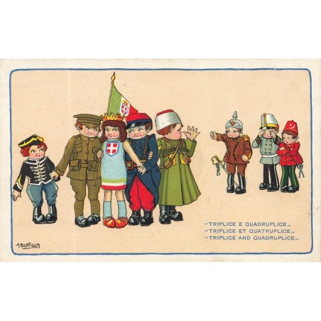 n°28905 - Illustrateur - A. Bertiglia - Triplice et Quatruplice