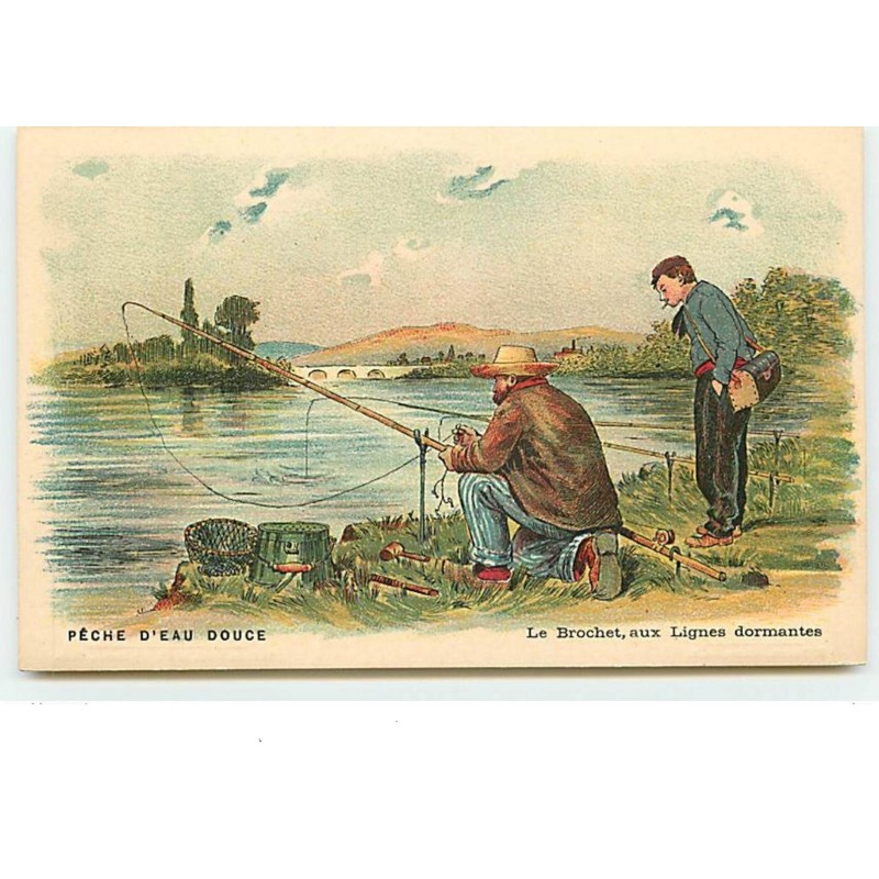 n°13521 - Pêche d'Eau Douce - Le Brochet, aux Lignes dormantes
