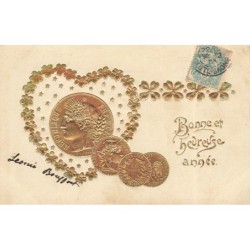 n°28916 - Carte Gaufrée -...