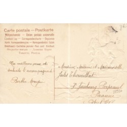 n°28920 - Carte Gaufrée - Bonne Année - Jeunes femmes regardant des cupidons tombés par-terre