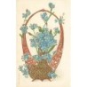 n°28939 - Carte Gaufrée - Fantaisie - MSIB 230 - Myosothis dans un panier