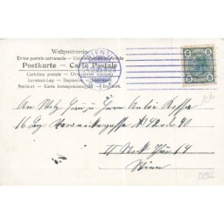 n°28966 - Fröhliche Weihnachten - Enfants à une fenêtre attendant un ange gardien apportant un sapin