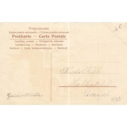 n°28969 - Fröhliche Weihnachten - Père Noël conduisant une voiture, anges faisant une bataille de boules de neige